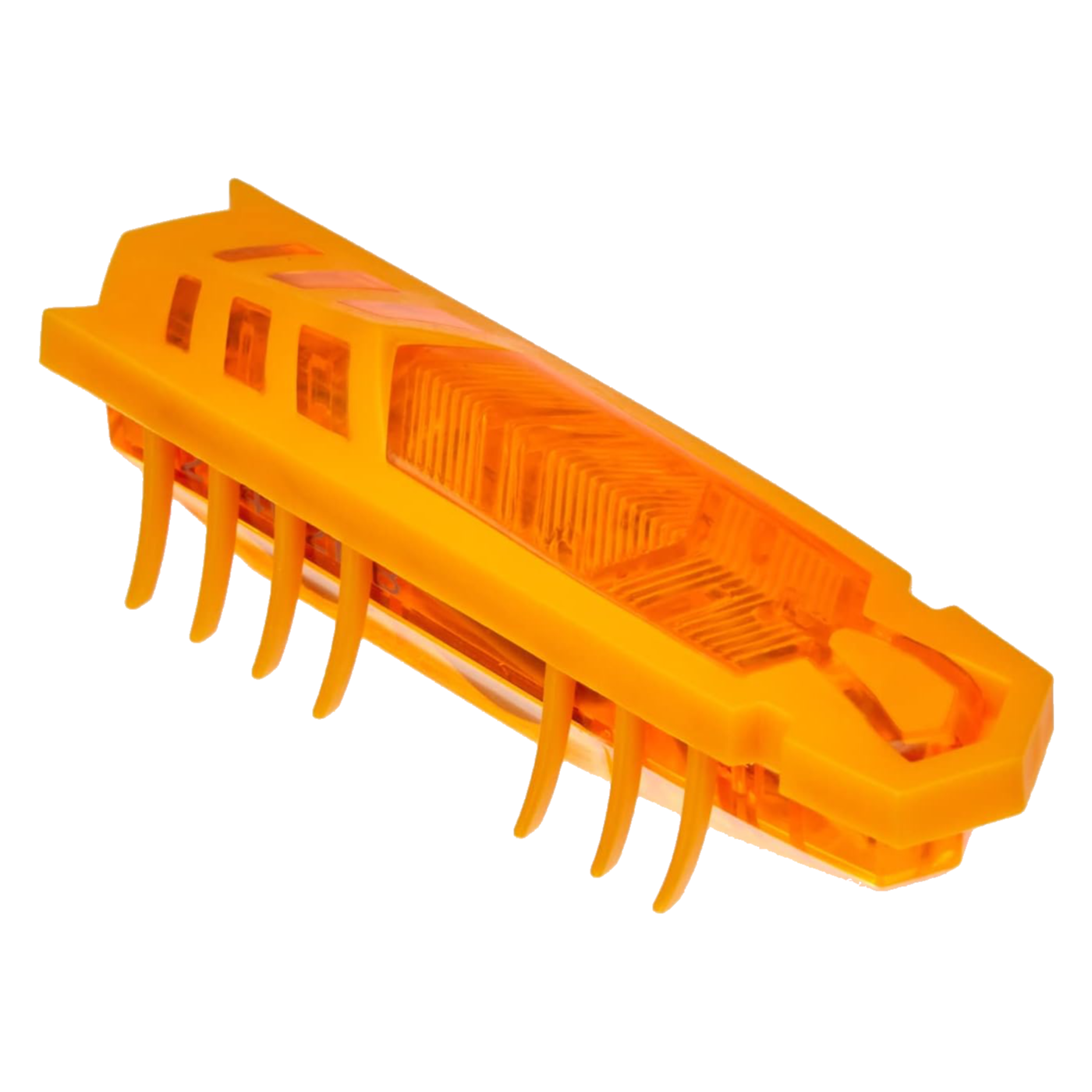 an orange HexBug toy